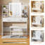 Greyden Vanity Set With LED Mirror & Built-in Outlets-1867195524