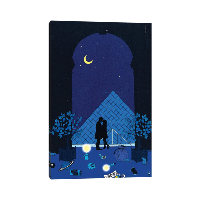 Minuit à Paris, H 26 po x l 18 po x 1,5 po