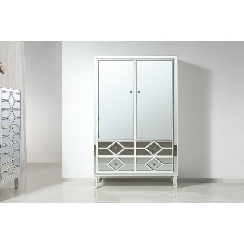 Armoire Bashaw, Blanc antique