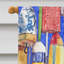 Bouées 2 côtés en polyester 40 x 28 po homard drapeau maison