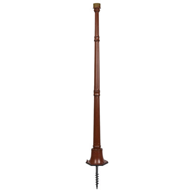 Gama Sonic 5 Ft. Decorative Pole with EZ-Anchor- Bronze