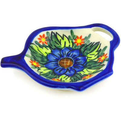 Polmedia Stoneware Tea Bag Plate