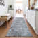 Machine Washable Indoor/Outdoor Xhevrie Blue Rug