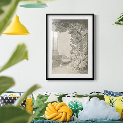 Vintage Sketch LXI -Framed Print