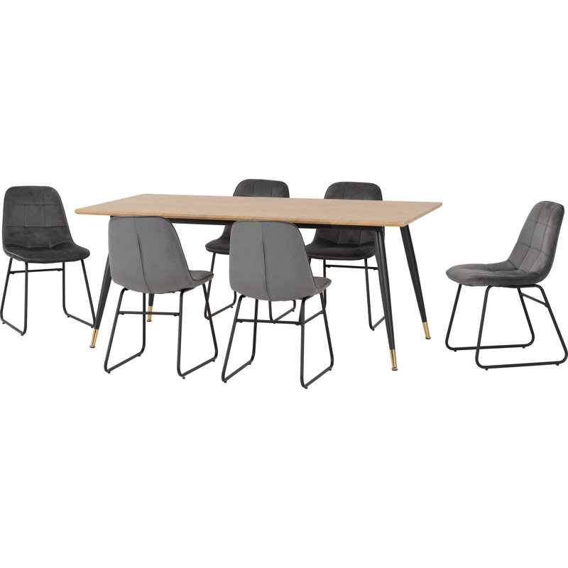 Aarsh 6 - Person Dining Set, Grey