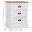 Freman 45cm W Solid + Manufactured Wood Bedside Table