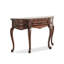 Console en bois de noyer américain semi-circulaire-1920886806