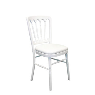 Arroyo 43cm H Upholstered Slat Back Stacking Side Chair