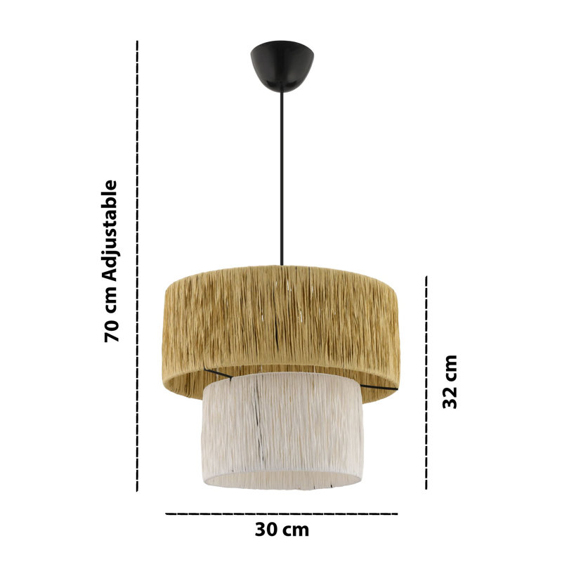 Lustre, Blanc / chameau