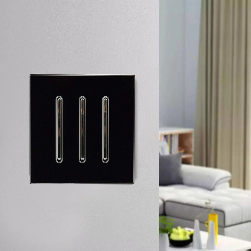 Albertyne Wall Mounted Light Switch, Black