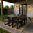 Weather-resistant Hdpe Modern Dining Set For Backyard Elegance