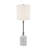 Lilly 34" Marble Table Lamp with Fabric Shade, Gray