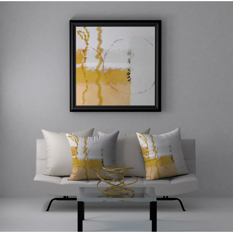 Abstract Reversible Throw Pillow, 20" x 20"