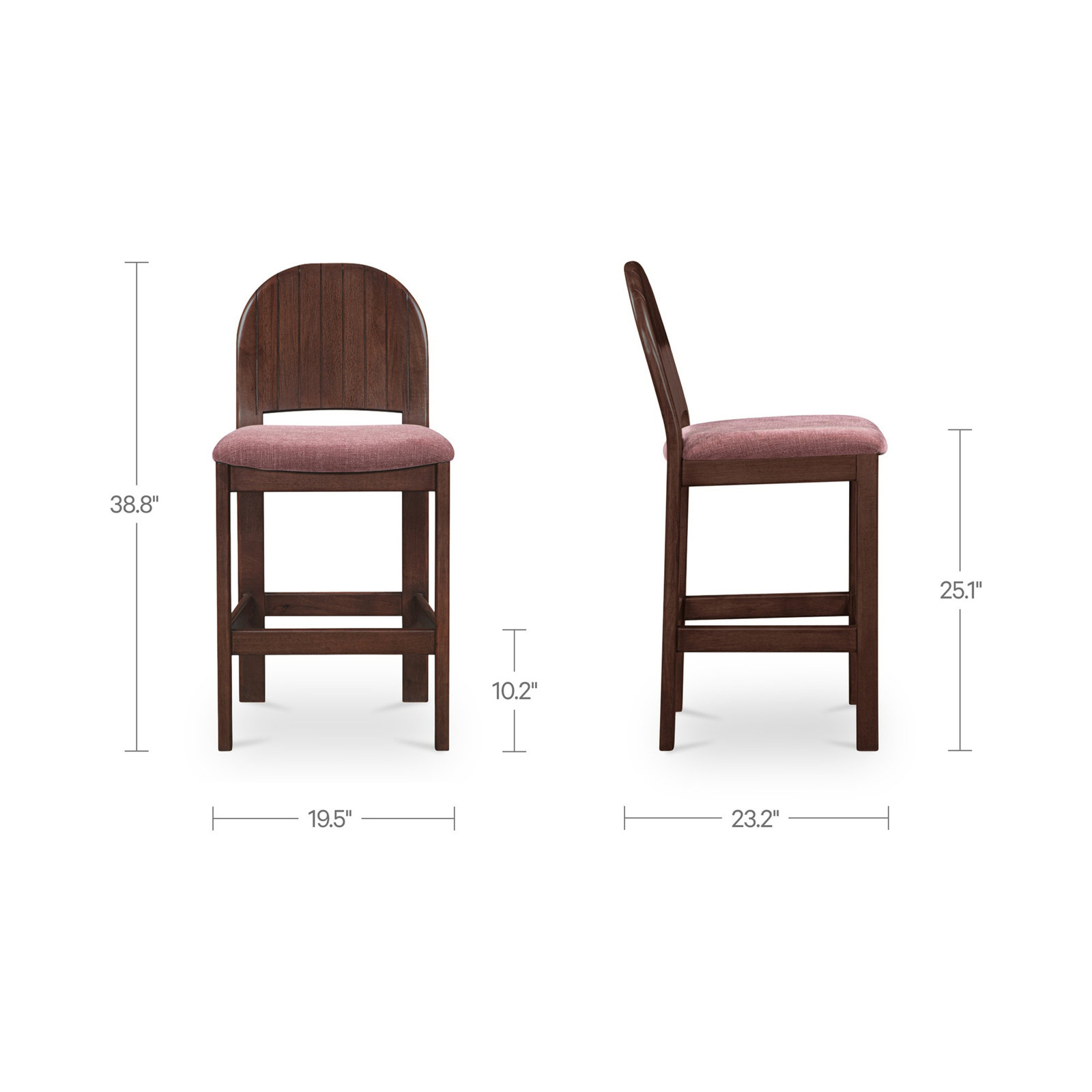Crossley 25.1 " Bar Stool, Purple