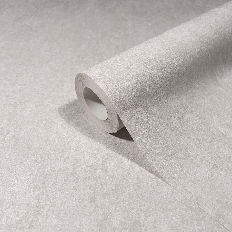 City Romance Plain Texture Wallpaper, White
