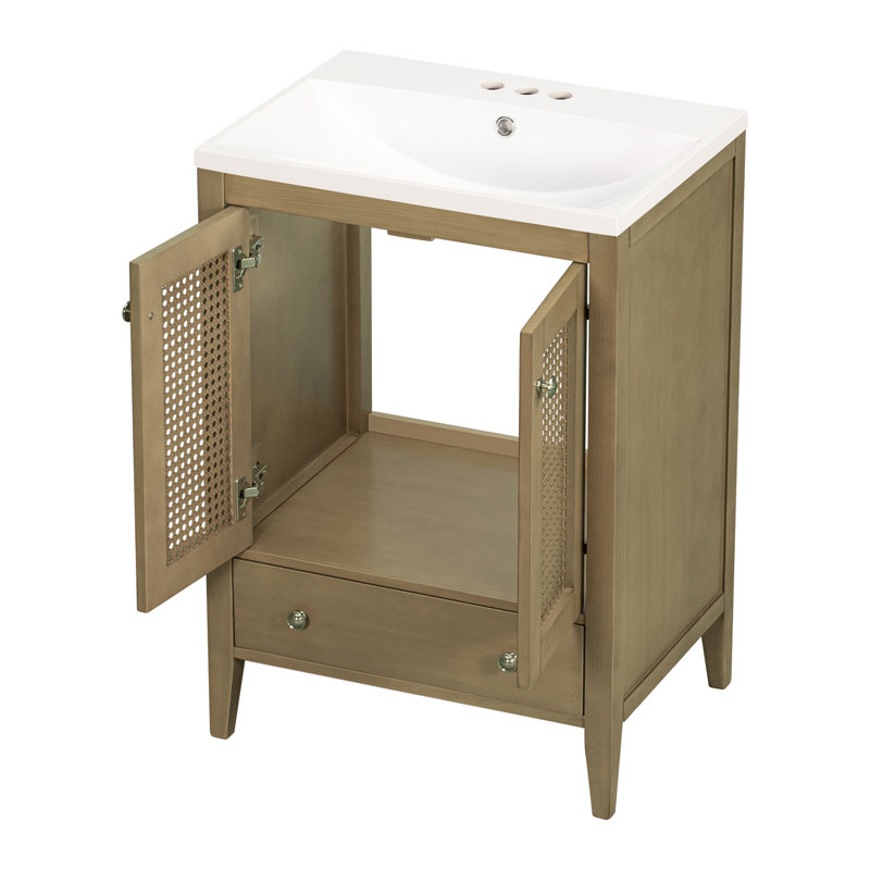 Meuble-lavabo 24 po avec lavabo en céramique