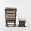 Chaise berçante et repose-pieds Azariyah Konfor-709691556-745961577