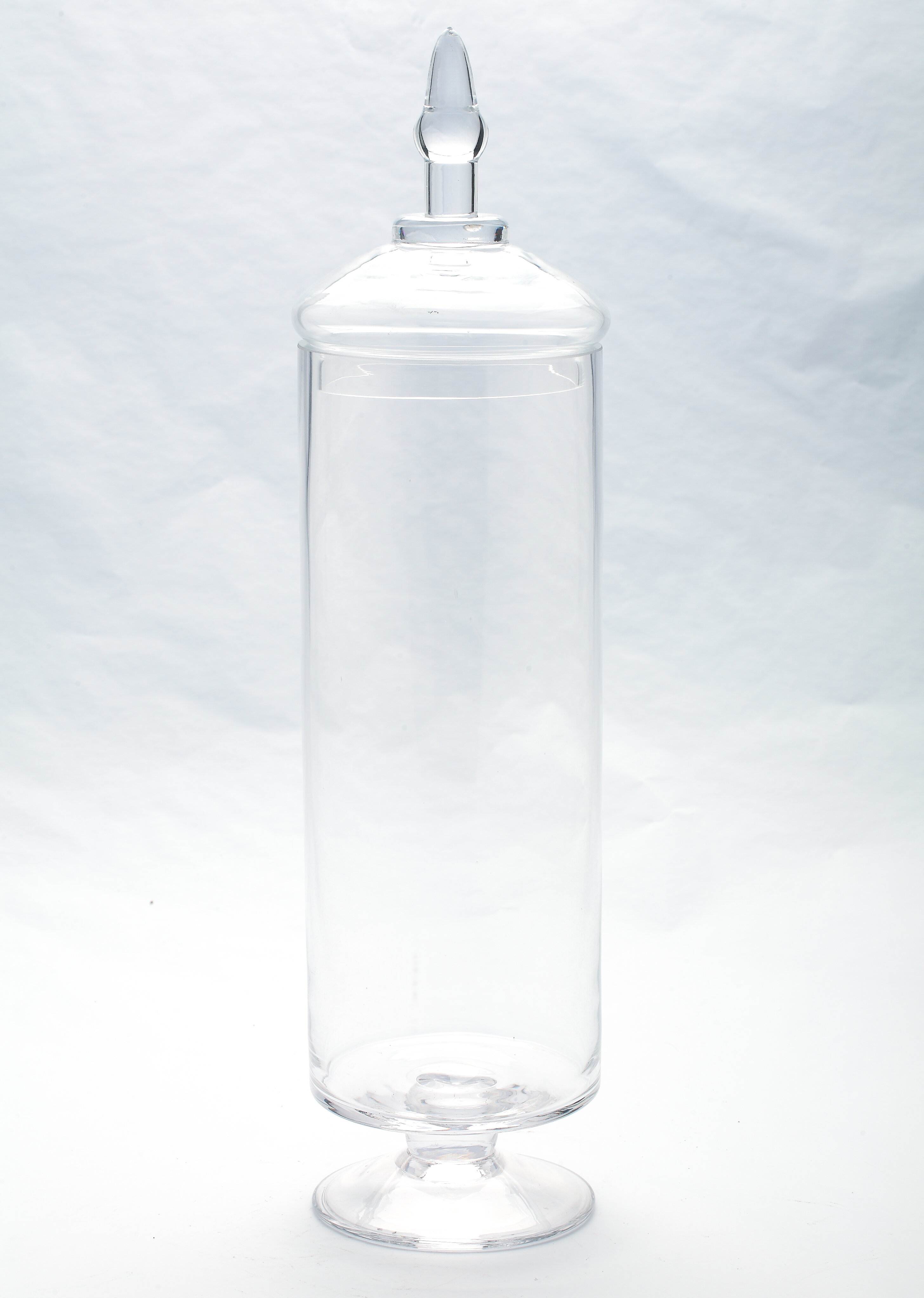 Winston Porter 3 Tier Clear Glass Apothecary Jar