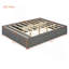 Structure de lit plateforme grand format avec 4 tiroirs de rangement et pied de lit relevable hydraulique, sans tête de lit-1568388975