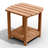 Outdoor HDPE Adirondack 2-Tier Weatherproof Patio Side Table-1173014599