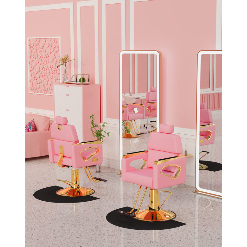 Fauteuil inclinable Mercer41, Similicuir rose