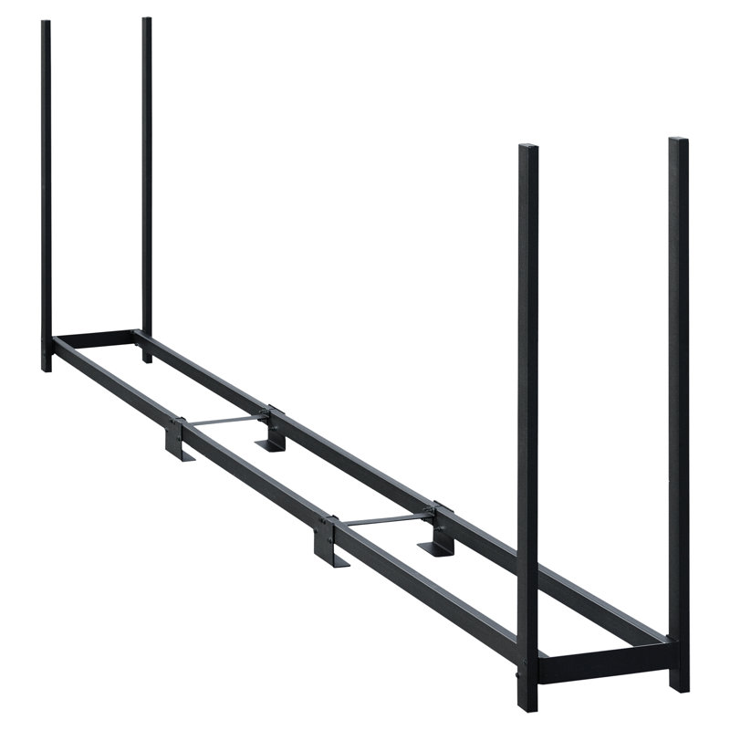 Ultra Duty Firewood Rack, 46.8" H x 140.5" W x 14.3" D