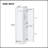 Tall Bathroom Storage Cabinet, Freestanding Storage Cabinet With Hook And Adjustable Shelf, MDF Board, White-314810808