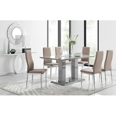 Eubanks Dining Set with 6 Chairs
