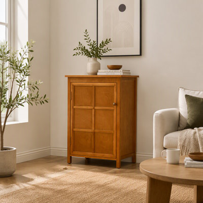 Armoire décorative Mid-Century moderne avec portes et tablette réglable pour le vestibule, le couloir, le salon, la cuisine, la salle de bain et le garage