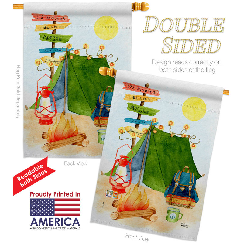 Drapeau de maison en polyester à 2 côtés 40 x 28 po