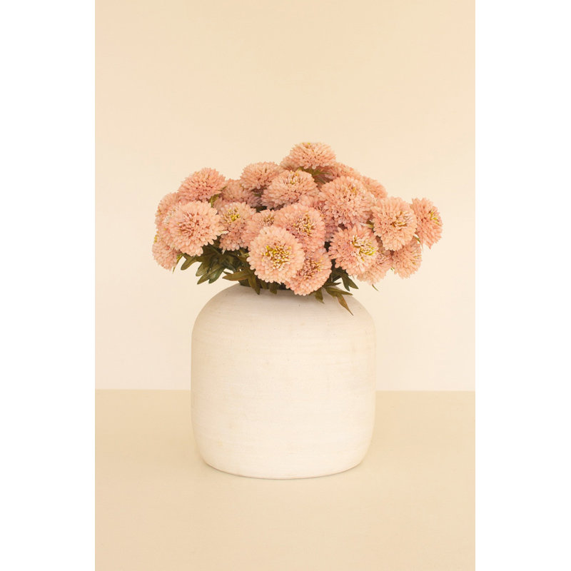  Ensemble de dahlia artificiel - fausses fleurs rose clair - ensemble de 7 tiges - 18 po de hauteur