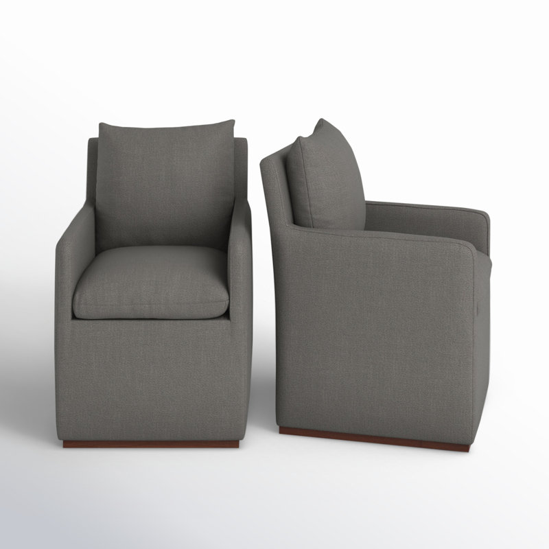 Fauteuil l 23,23 po avec roulettes Bobbi, Lin performance Effie Flint
