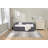 Velvet sofa bed, modern diamond-shaped grid pull-out design-117568120
