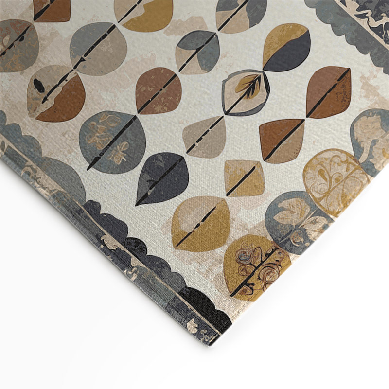 Tapis intérieur et extérieur Retro Ripple, Rectangle 1 pi 6 po x 2 pi 6 po