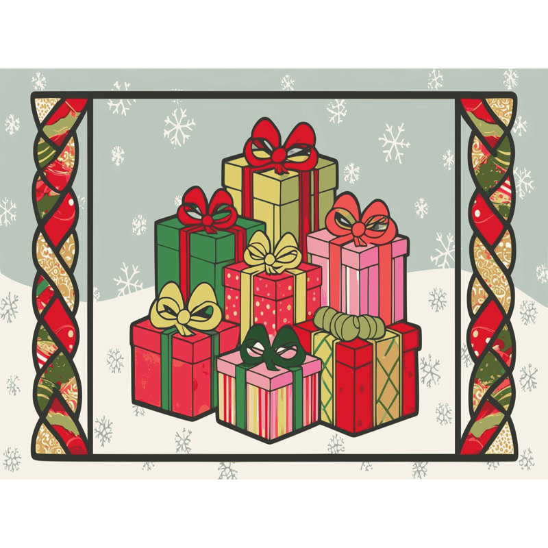 Tapis de Noël, Rectangulaire 8 pi x 12 pi