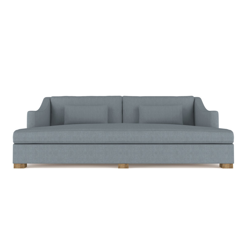 Crosby Slope Arm Daybed, Distressed Leather Silver Streak, Weathered