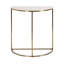 Console en marbre et métal demi-cercle-593048897
