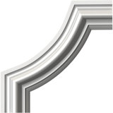10'' H x 10'' W x 0.75'' D Urethane Panel Moulding Corner