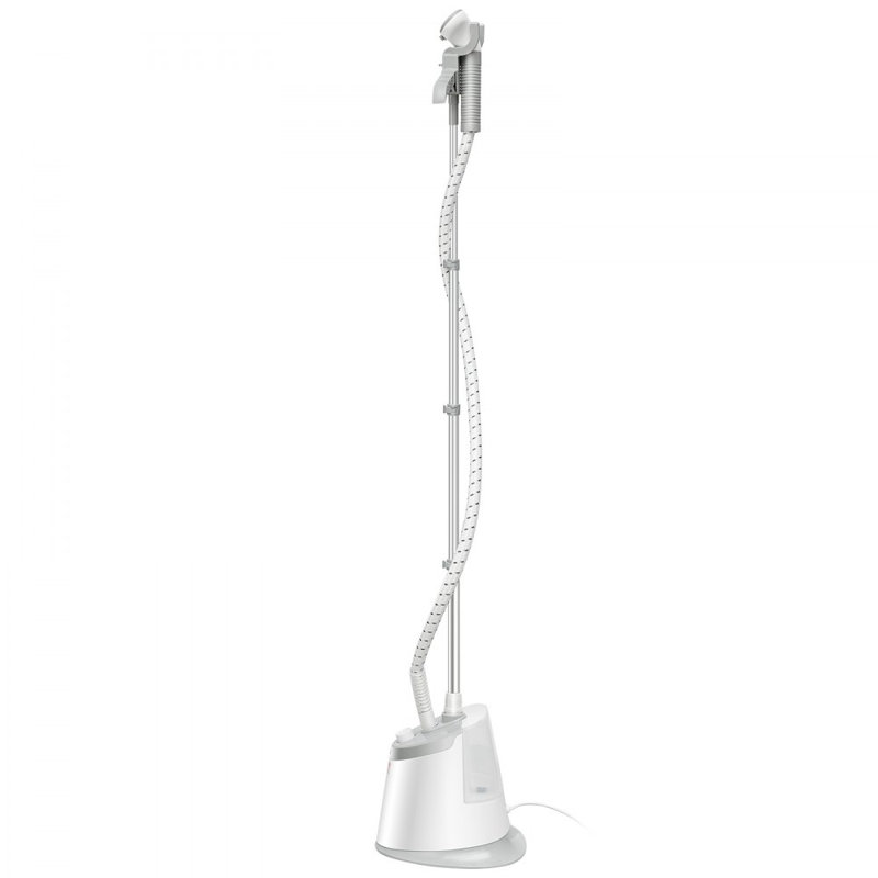 Standing Steamer with Foldable Garment Hanger, 0.5Gallon Water Tank for 90 Minutes Continuous Steaming, Heats in 45 Seconds & Auto-Stop with Fabric Brush Aluminum Rod and Easy-roll Wheels