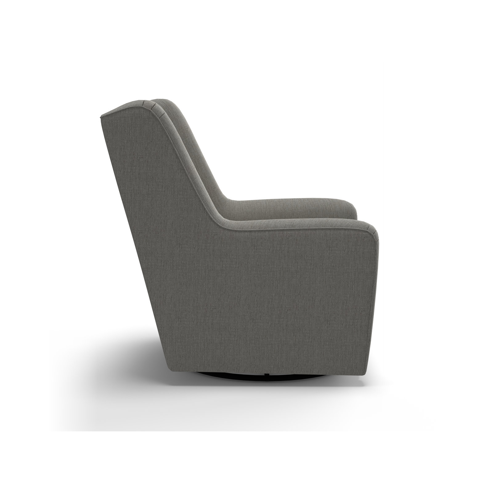Miranda Upholstered Swivel Glider, Radical Dove Performance Chenille