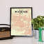 « phoenix city map », reproduction d’impression sur affiche en tricolore-31734752