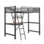 Lit en bois et panneau de fibres à densité moyenne avec bureau et tablette Loft-223068300-223068302