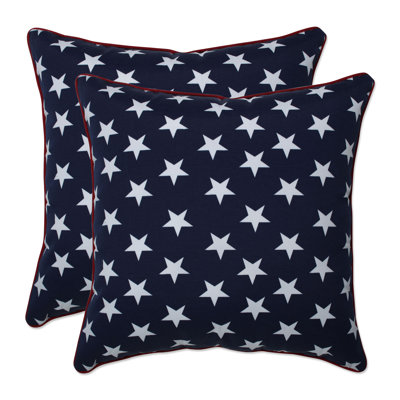 Macey Striped Outdoor Reversible Throw Pillow