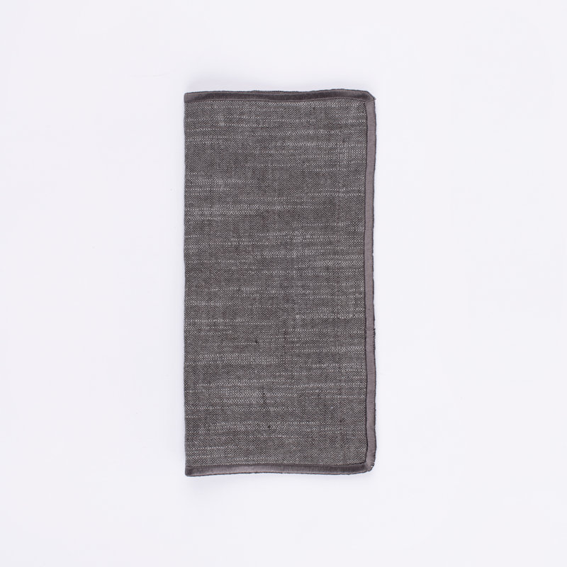 ENSEMBLE DE NAPPES DE COCKTAIL HARKEN (ensemble de 4), Gris anthracite