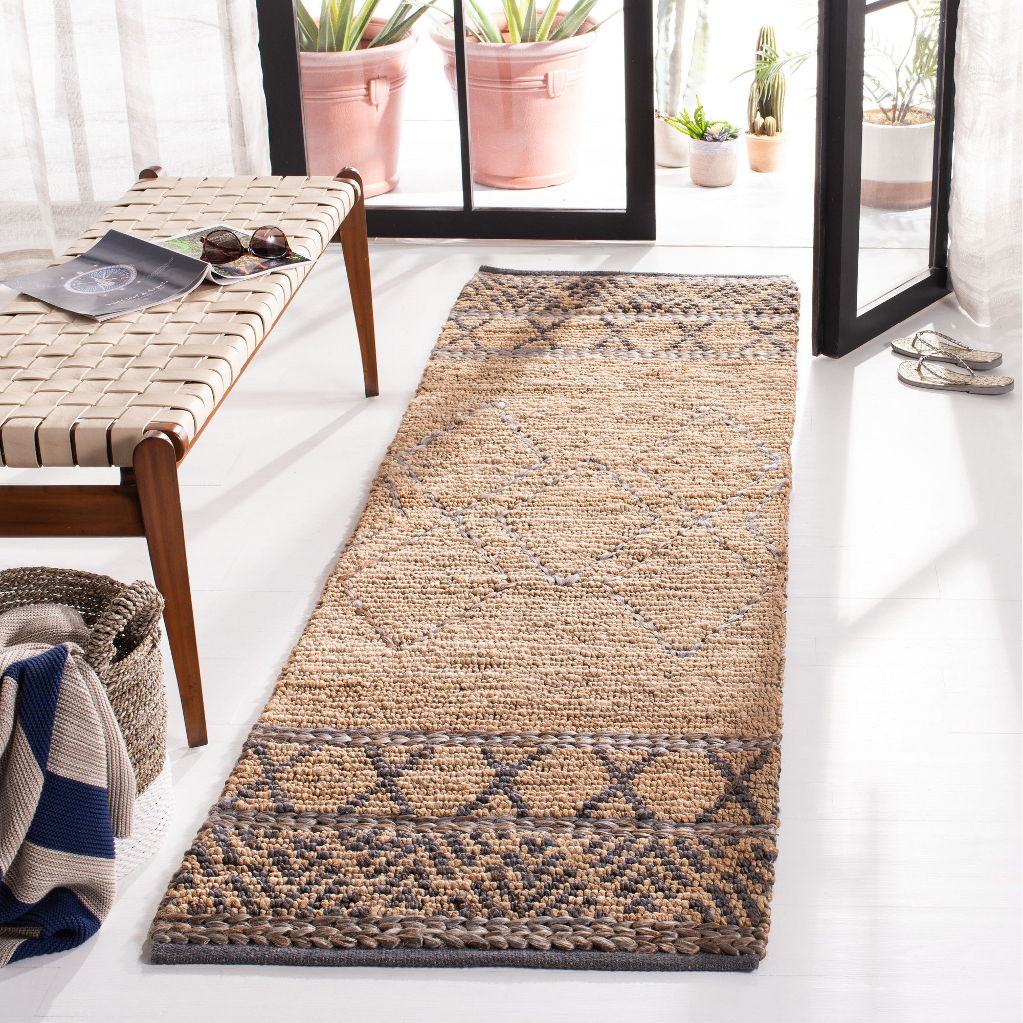 Union Rustic Craddock Natural Fiber Hand Woven Jute Southwestern Rug ...