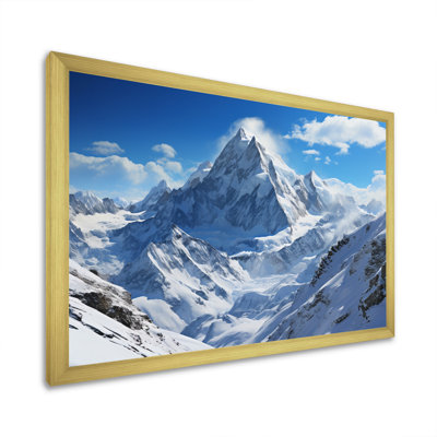 Winter Snowy Peaks V - Paysages, art mural, salon