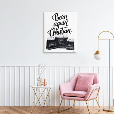 Shopping Born Again Christian Canvas, design by Amanda Greenwood