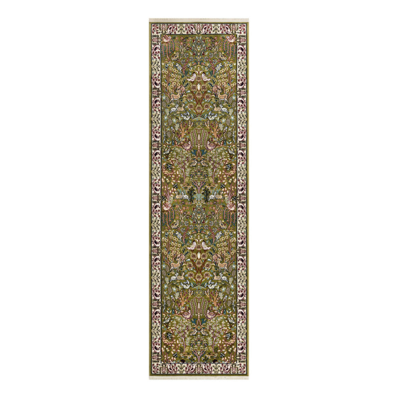 Tapis bleu Jackson Jackson, Tapis de couloir 2 pi 7 po x 9 pi, Green