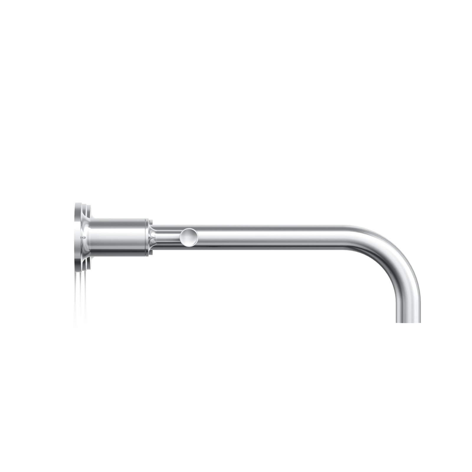 Purist Wall-Mounted Bathroom Sink Faucet, Polished Chrome, Lever Handle