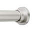 Tringle à rideaux à tension réglable pour une utilisation intérieure et extérieure, sans installation de perceuse, diamètre de 1 pouce, métal léger avec finition nickel, supporte solidement les tissus lourds